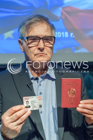  06.03.2018 WARSZAWA<br />KONFERENCJA OLGIERDA LUKASZEWICZA MY OBYWATELE UNII EUROPEJSKIEJ<br />N/Z OLGIERD LUKASZEWICZ<br /> 