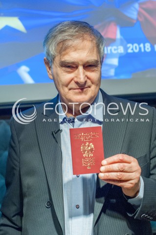  06.03.2018 WARSZAWA<br />KONFERENCJA OLGIERDA LUKASZEWICZA MY OBYWATELE UNII EUROPEJSKIEJ<br />N/Z OLGIERD LUKASZEWICZ<br /> 