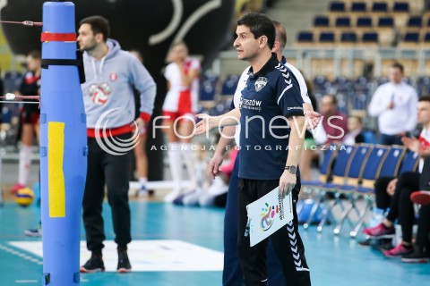  07.03.2018 LODZ SIATKOWKA <br />
ORLEN LIGA  SEZON 2017/2018 <br />
LKS COMMERCECON LODZ - DEVELOPRES SKYRES RZESZOW<br />
N/Z TRENER LORENZO MICELLI SYLWETKA<br />
 