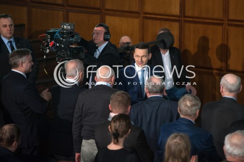  07.03.2018 WARSZAWA<br />OBCHODY 50. ROCZNICY MARCA 68 DEBATA OGOLNOPOLSKI RUCH SPOLECZNY PRZECIW KOMUNIZMOWI<br />N/Z MATEUSZ MORAWIECKI<br /> 