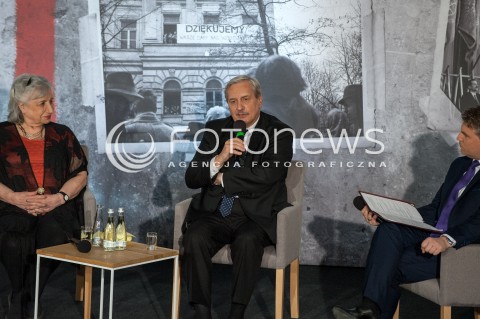  07.03.2018 WARSZAWA<br />OBCHODY 50. ROCZNICY MARCA 68 DEBATA OGOLNOPOLSKI RUCH SPOLECZNY PRZECIW KOMUNIZMOWI<br />N/Z IRENA LASOTA JERZY EISLER<br /> 