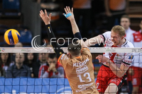  07.03.2018 RZESZOW<br />SIATKOWKA PLUSLIGA 2017/2018 MEN VOLLEYBALL POLAND POLISH PLUS LIGA LEAGUE SEASON 2017/2018 <br />MECZ ASSECO RESOVIA RZESZOW - CUPRUM LUBIN <br />N/Z JAKUB JAROSZ <br /> 