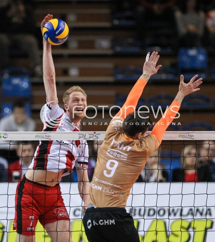  07.03.2018 RZESZOW<br />SIATKOWKA PLUSLIGA 2017/2018 MEN VOLLEYBALL POLAND POLISH PLUS LIGA LEAGUE SEASON 2017/2018 <br />MECZ ASSECO RESOVIA RZESZOW - CUPRUM LUBIN <br />N/Z JAKUB JAROSZ <br /> 