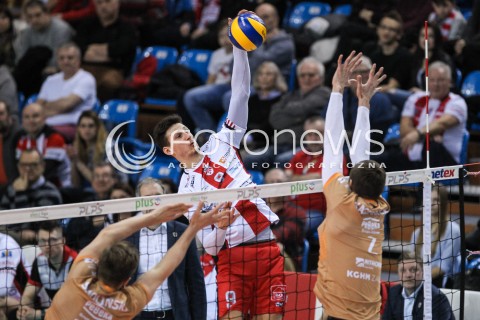  07.03.2018 RZESZOW<br />SIATKOWKA PLUSLIGA 2017/2018 MEN VOLLEYBALL POLAND POLISH PLUS LIGA LEAGUE SEASON 2017/2018 <br />MECZ ASSECO RESOVIA RZESZOW - CUPRUM LUBIN <br />N/Z THIBAULT ROSSARD <br /> 