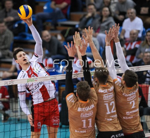  07.03.2018 RZESZOW<br />SIATKOWKA PLUSLIGA 2017/2018 MEN VOLLEYBALL POLAND POLISH PLUS LIGA LEAGUE SEASON 2017/2018 <br />MECZ ASSECO RESOVIA RZESZOW - CUPRUM LUBIN <br />N/Z THIBAULT ROSSARD <br /> 