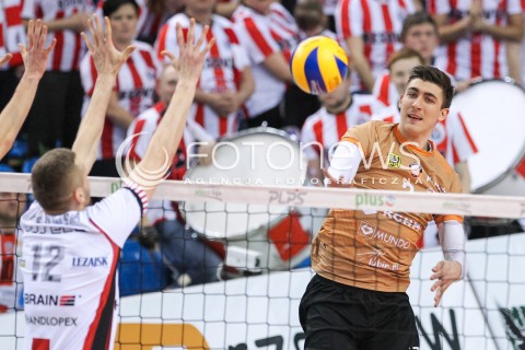  07.03.2018 RZESZOW<br />SIATKOWKA PLUSLIGA 2017/2018 MEN VOLLEYBALL POLAND POLISH PLUS LIGA LEAGUE SEASON 2017/2018 <br />MECZ ASSECO RESOVIA RZESZOW - CUPRUM LUBIN <br />N/Z LUKASZ KACZMAREK <br /> 