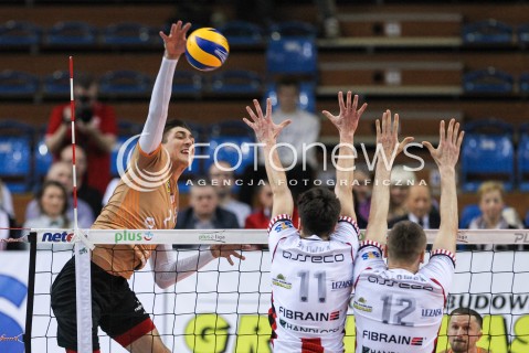  07.03.2018 RZESZOW<br />SIATKOWKA PLUSLIGA 2017/2018 MEN VOLLEYBALL POLAND POLISH PLUS LIGA LEAGUE SEASON 2017/2018 <br />MECZ ASSECO RESOVIA RZESZOW - CUPRUM LUBIN <br />N/Z LUKASZ KACZMAREK <br /> 
