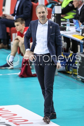 07.03.2018 RZESZOW<br />SIATKOWKA PLUSLIGA 2017/2018 MEN VOLLEYBALL POLAND POLISH PLUS LIGA LEAGUE SEASON 2017/2018 <br />MECZ ASSECO RESOVIA RZESZOW - CUPRUM LUBIN <br />N/Z ANDRZEJ KOWAL - I TRENER ( HEAD COACH ) SYLWETKA <br /> 