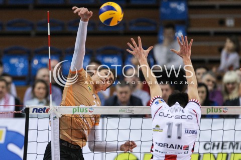  07.03.2018 RZESZOW<br />SIATKOWKA PLUSLIGA 2017/2018 MEN VOLLEYBALL POLAND POLISH PLUS LIGA LEAGUE SEASON 2017/2018 <br />MECZ ASSECO RESOVIA RZESZOW - CUPRUM LUBIN <br />N/Z LUKASZ KACZMAREK <br /> 