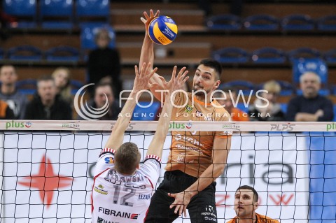  07.03.2018 RZESZOW<br />SIATKOWKA PLUSLIGA 2017/2018 MEN VOLLEYBALL POLAND POLISH PLUS LIGA LEAGUE SEASON 2017/2018 <br />MECZ ASSECO RESOVIA RZESZOW - CUPRUM LUBIN <br />N/Z PIOTR HAIN <br /> 