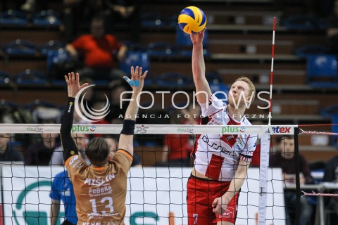  07.03.2018 RZESZOW<br />SIATKOWKA PLUSLIGA 2017/2018 MEN VOLLEYBALL POLAND POLISH PLUS LIGA LEAGUE SEASON 2017/2018 <br />MECZ ASSECO RESOVIA RZESZOW - CUPRUM LUBIN <br />N/Z JAKUB JAROSZ <br /> 