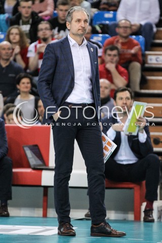  07.03.2018 RZESZOW<br />SIATKOWKA PLUSLIGA 2017/2018 MEN VOLLEYBALL POLAND POLISH PLUS LIGA LEAGUE SEASON 2017/2018 <br />MECZ ASSECO RESOVIA RZESZOW - CUPRUM LUBIN <br />N/Z ANDRZEJ KOWAL - I TRENER ( HEAD COACH ) SYLWETKA <br /> 