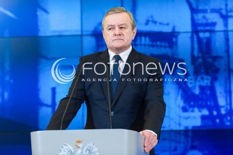  07.03.2018 WARSZAWA<br />KONFERENCJA PRASOWA PREMIERA ORAZ MINISTRA KULTURY I DZIEDZICTWA NARODOWEGO<br />N/Z MINISTER KULTURY I DZIEDZICTWA NARODOWEGO PIOTR GLINSKI<br /> 