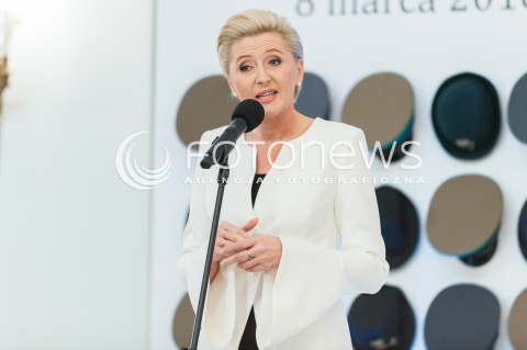  08.03.2018 WARSZAWA PALAC PREZYDENCKI<br />KOBIETY ZE SLUZB I FORMACJI MUNDUROWYCH NA SPOTKANIU Z PIERWSZA DAMA<br />N/Z AGATA KORNHAUSER DUDA<br /> 