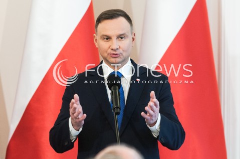  08.03.2018 WARSZAWA BELWEDER<br />LEKCJA RP W 50 ROCZNICE WYDARZEN MARCA 68<br />N/Z PREZYDENT RP ANDRZEJ DUDA <br /> 