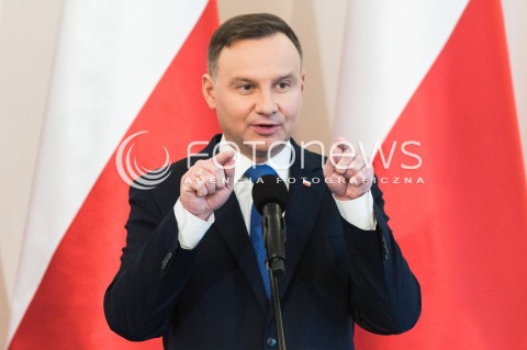  08.03.2018 WARSZAWA BELWEDER<br />LEKCJA RP W 50 ROCZNICE WYDARZEN MARCA 68<br />N/Z PREZYDENT RP ANDRZEJ DUDA <br /> 
