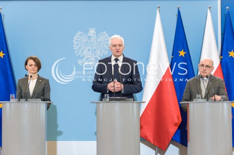  09.03.2018 WARSZAWA<br />KONFERENCJA MINISTRA JAROSLAWA GOWINA I MINISTER JADWIGI EMILEWICZ POLONIA RESTITUTA CYKL KONFERENCJI NAUKOWYCH DEKALOG DLA POLSKI<br />N/Z JAROSLAW GOWIN JADWIGA EMILEWICZ<br /> 
