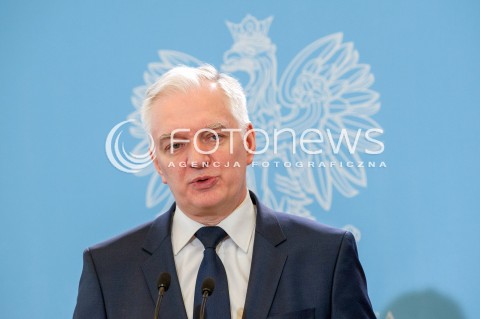  09.03.2018 WARSZAWA<br />KONFERENCJA MINISTRA JAROSLAWA GOWINA I MINISTER JADWIGI EMILEWICZ POLONIA RESTITUTA CYKL KONFERENCJI NAUKOWYCH DEKALOG DLA POLSKI<br />N/Z JAROSLAW GOWIN<br /> 