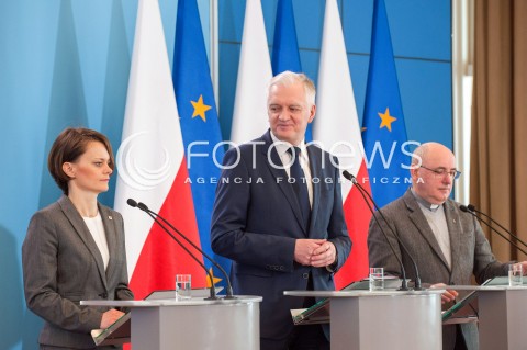  09.03.2018 WARSZAWA<br />KONFERENCJA MINISTRA JAROSLAWA GOWINA I MINISTER JADWIGI EMILEWICZ POLONIA RESTITUTA CYKL KONFERENCJI NAUKOWYCH DEKALOG DLA POLSKI<br />N/Z JAROSLAW GOWIN JADWIGA EMILEWICZ<br /> 