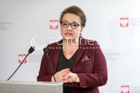 Konferencja minister Anny Zalewskiej w Warszawie