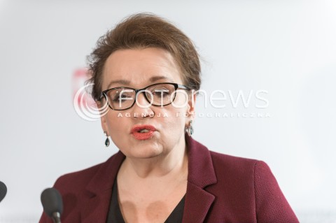  09.03.2018 WARSZAWA<br />KONFERENCJA PRASOWA MINISTER ANNY ZALEWSKIEJ<br />N/Z MINISTER EDUKACJI NARODOWEJ ANNA ZALEWSKA<br /> 