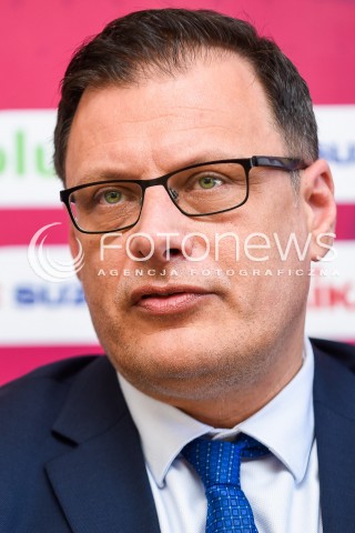  09.03.2018 NYSA<br />SIATKOWKA - KONFERENCJA INAUGURUJACA FINAL PUCHARU POLSKI KOBIET W NYSIE<br />N/Z BURMISTRZ NYSY KORDIAN KOLBIARZ<br /> 