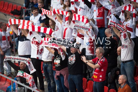  10.03.2018 NYSA<br />SIATKOWKA - MECZ POLFINALU PUCHARU POLSKI KOBIET 2018<br />LKS COMMERCECON LODZ - ENEA PTPS PILA<br />N/Z KIBICE<br /> 