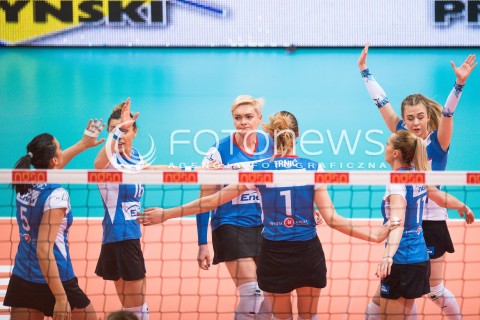  10.03.2018 NYSA<br />SIATKOWKA - MECZ POLFINALU PUCHARU POLSKI KOBIET 2018<br />LKS COMMERCECON LODZ - ENEA PTPS PILA<br />N/Z DAJANA BOSKOVIC DOROTA WILK KAROLINA ROZYCKA JELENA TRNIC AGATA BABICZ<br /> 