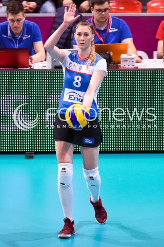  10.03.2018 NYSA<br />SIATKOWKA - MECZ POLFINALU PUCHARU POLSKI KOBIET 2018<br />LKS COMMERCECON LODZ - ENEA PTPS PILA<br />N/Z ANNA STENCEL<br /> 