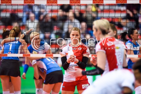  10.03.2018 NYSA<br />SIATKOWKA - MECZ POLFINALU PUCHARU POLSKI KOBIET 2018<br />LKS COMMERCECON LODZ - ENEA PTPS PILA<br />N/Z EWA KWIATKOWSKA<br /> 