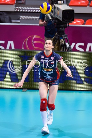  10.03.2018 NYSA<br />SIATKOWKA - MECZ POLFINALU PUCHARU POLSKI KOBIET 2018<br />E.LECLERC RADOMKA RADOM - GROT BUDOWLANI LODZ<br />N/Z JULIA TWARDOWSKA<br /> 