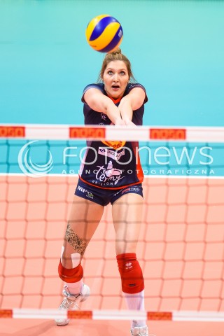  10.03.2018 NYSA<br />SIATKOWKA - MECZ POLFINALU PUCHARU POLSKI KOBIET 2018<br />E.LECLERC RADOMKA RADOM - GROT BUDOWLANI LODZ<br />N/Z KAJA GROBELNA<br /> 