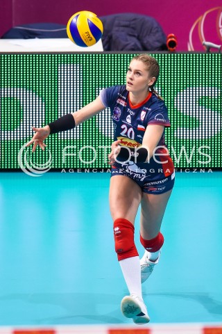  10.03.2018 NYSA<br />SIATKOWKA - MECZ POLFINALU PUCHARU POLSKI KOBIET 2018<br />E.LECLERC RADOMKA RADOM - GROT BUDOWLANI LODZ<br />N/Z MARTYNA GRAJBER<br /> 