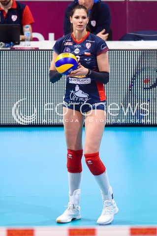  10.03.2018 NYSA<br />SIATKOWKA - MECZ POLFINALU PUCHARU POLSKI KOBIET 2018<br />E.LECLERC RADOMKA RADOM - GROT BUDOWLANI LODZ<br />N/Z GABRIELA POLANSKA<br /> 