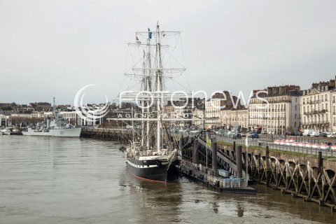  11.03.2018 NANTES FRANCJA<br />MUZEUM POMNIK ZNIESIENIA NIEWOLNICTWA W NANTES <br />MEMORIAL DE L ABOLITION DE L ESCLAVAGE<br />ZDJECIE ILUSTRACYJNE <br />N/Z NABRZEZE DAWNEGO PORTU W NANTES <br /> 