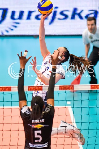  11.03.2018 NYSA<br />SIATKOWKA - MECZ FINALU PUCHARU POLSKI KOBIET 2018<br />LKS COMMERCECON LODZ - GROT BUDOWLANI LODZ<br />N/Z JULIA TWARDOWSKA<br /> 