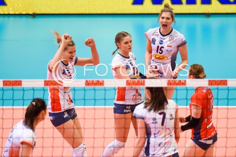  11.03.2018 NYSA<br />SIATKOWKA - MECZ FINALU PUCHARU POLSKI KOBIET 2018<br />LKS COMMERCECON LODZ - GROT BUDOWLANI LODZ<br />N/Z MARTYNA GRAJBER KAJA GROBELNA JULIA TWARDOWSKA AGATA WITKOWSKA<br /> 