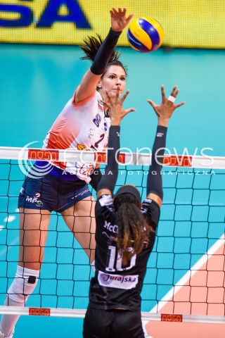  11.03.2018 NYSA<br />SIATKOWKA - MECZ FINALU PUCHARU POLSKI KOBIET 2018<br />LKS COMMERCECON LODZ - GROT BUDOWLANI LODZ<br />N/Z GABRIELA POLANSKA<br /> 