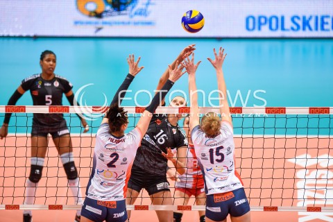  11.03.2018 NYSA<br />SIATKOWKA - MECZ FINALU PUCHARU POLSKI KOBIET 2018<br />LKS COMMERCECON LODZ - GROT BUDOWLANI LODZ<br />N/Z ZUZANNA EFIMIENKO MLOTKOWSKA<br /> 