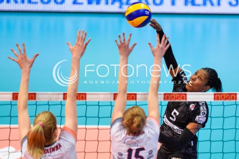  11.03.2018 NYSA<br />SIATKOWKA - MECZ FINALU PUCHARU POLSKI KOBIET 2018<br />LKS COMMERCECON LODZ - GROT BUDOWLANI LODZ<br />N/Z REGIANE BIDIAS<br /> 