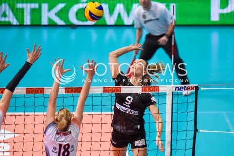  11.03.2018 NYSA<br />SIATKOWKA - MECZ FINALU PUCHARU POLSKI KOBIET 2018<br />LKS COMMERCECON LODZ - GROT BUDOWLANI LODZ<br />N/Z KATARZYNA SIELICKA<br /> 