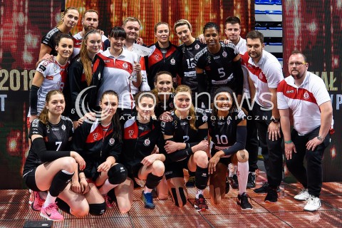  11.03.2018 NYSA<br />SIATKOWKA - MECZ FINALU PUCHARU POLSKI KOBIET 2018<br />LKS COMMERCECON LODZ - GROT BUDOWLANI LODZ<br />N/Z DRUZYNA LKS COMMERCECON LODZ<br /> 