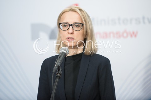  12.03.2018 WARSZWA<br />KONFERENCJA Z UDZIALEM MINISTER FINANSOW TERESY CZERWINSKIEJ<br />N/Z MINISTER FINANSOW TERESA CZERWINSKA<br /> 