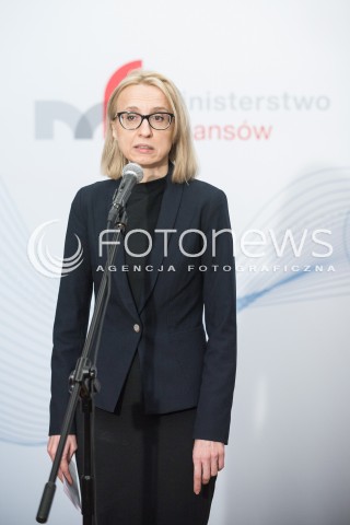  12.03.2018 WARSZWA<br />KONFERENCJA Z UDZIALEM MINISTER FINANSOW TERESY CZERWINSKIEJ<br />N/Z MINISTER FINANSOW TERESA CZERWINSKA<br /> 