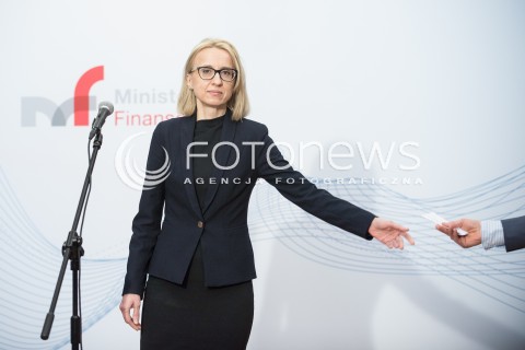  12.03.2018 WARSZWA<br />KONFERENCJA Z UDZIALEM MINISTER FINANSOW TERESY CZERWINSKIEJ<br />N/Z MINISTER FINANSOW TERESA CZERWINSKA<br /> 