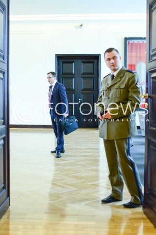  13.03.2018 WARSZAWA<br />POSIEDZENIE RADY MINISTROW<br />N/Z ZBIGNIEW ZIOBRO FUNKCJONARIUSZ SOP<br /> 