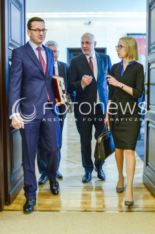  13.03.2018 WARSZAWA<br />POSIEDZENIE RADY MINISTROW<br />N/Z PREMIER MATEUSZ MORAWIECKI TERESA CZERWINSKA JOACHIM BRUDZINSKI MAREK SUSKI<br /> 
