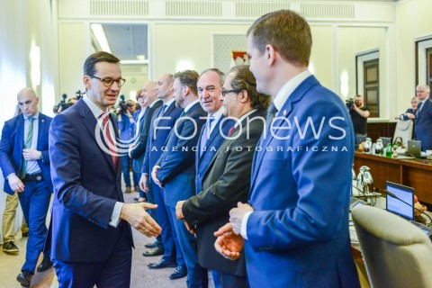  13.03.2018 WARSZAWA<br />POSIEDZENIE RADY MINISTROW<br />N/Z MATEUSZ MORAWIECKI MAREK GROBARCZYK WITOLD BANKA<br /> 