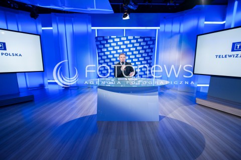 Briefing prezesa TVP Jacka Kurskiego w Warszawie