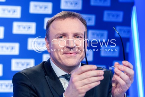  13.03.2018 WARSZAWA<br />BRIEFING PRASOWY PREZESA TVP<br />N/Z JACEK KURSKI<br /> 